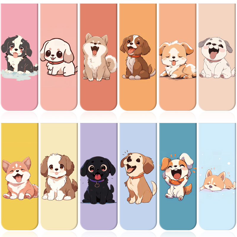 Bookmark Magnetic Clip - 12 szt. Zakładki magnetyczne dla szczeniąt