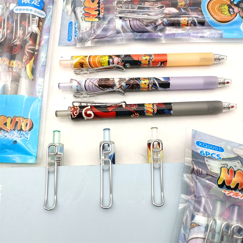 Office Supply Office Stationery Items - Długopis żelowy Naruto Cartoon Press, zestaw