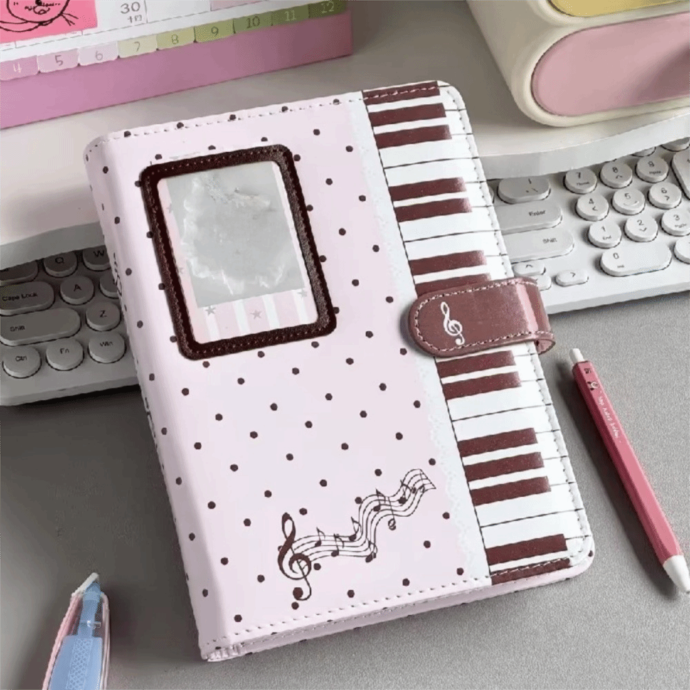 Notebook Dotted A5 - Notatnik w kropki w stylu pianina,