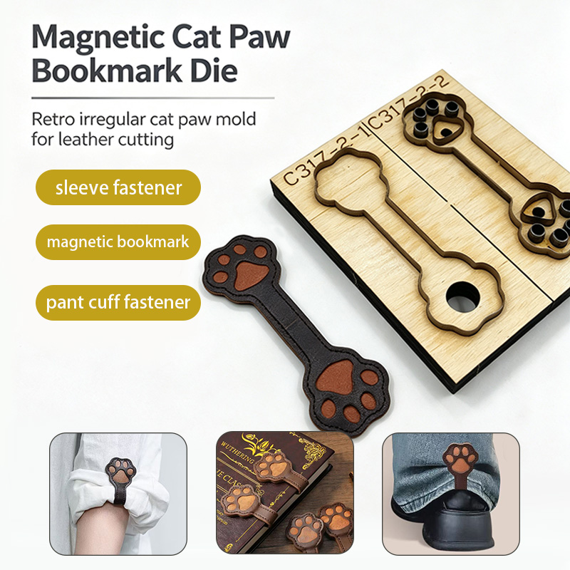 Bookmark Magnetic Clip - C317 Forma do cięcia skóry w