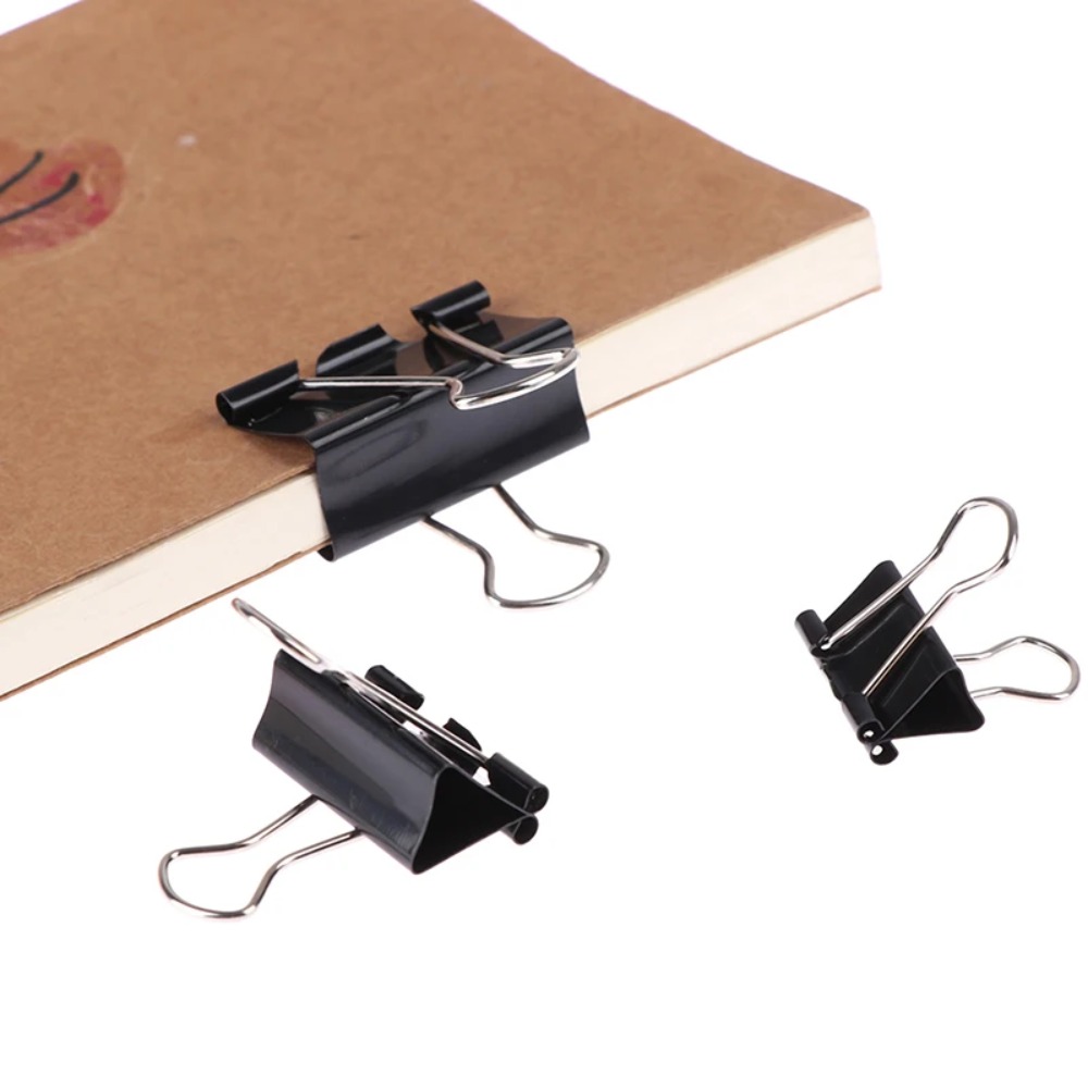 Binder Clip Assorted - 10 szt. metalowych klipsów do dokumentów
