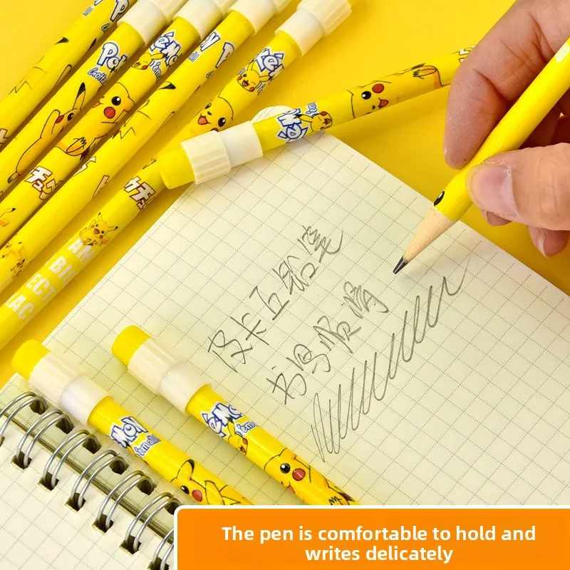 12 szt. ołówków Pokemon z gumk – Office Supply Office Stationery Items recenzja i cena
